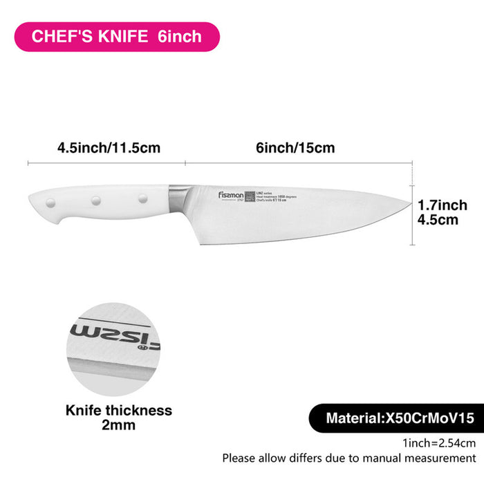 Fissman 6'' Chef knife LINZ (steel X50Cr15MoV)