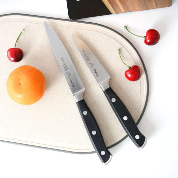 Fissman 6 Pc Knife Set Akamatsu With Wooden Block (3Cr14 Steel)