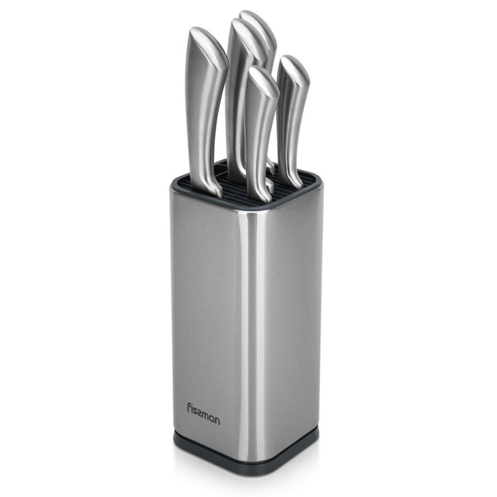 Fissman 6-Piece Knife Set Jarl with Metal Block 420J2 Steel