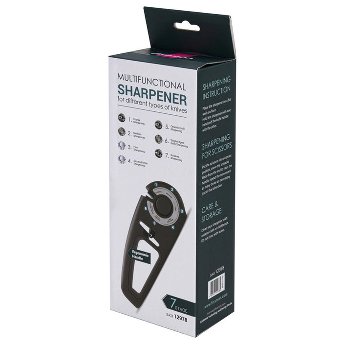 Fissman 7-Stage Knife Sharpener w/Scissors Sharpening Slot