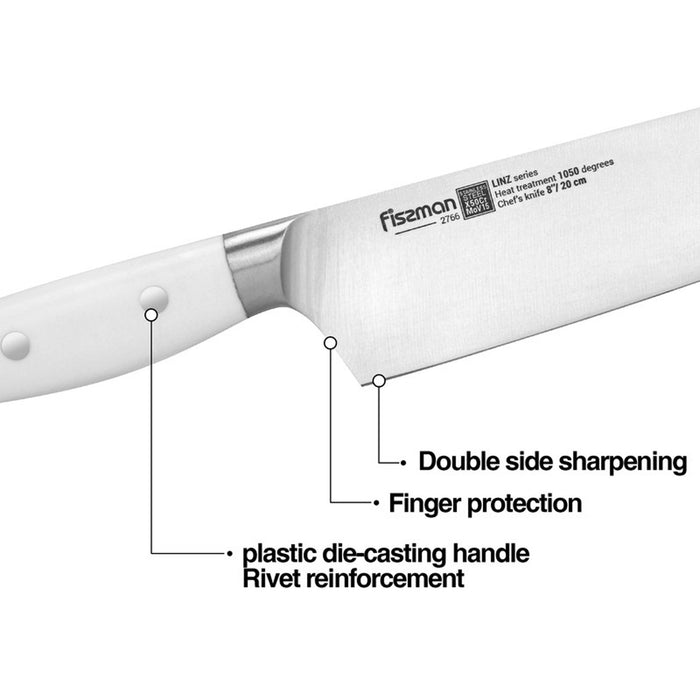 Fissman 8'' Chef knife LINZ (steel X50Cr15MoV)