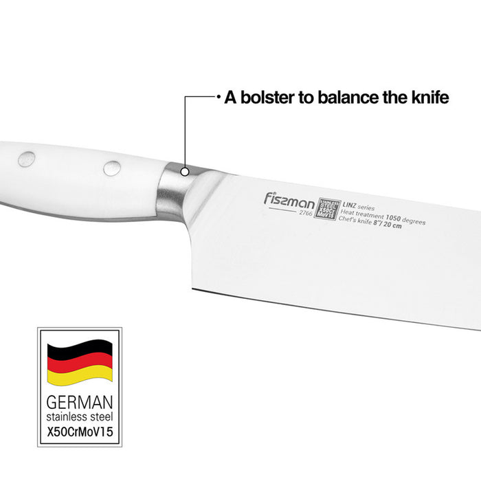 Fissman 8'' Chef knife LINZ (steel X50Cr15MoV)