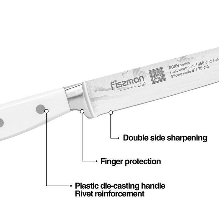 8'' Slicing Knife Bonn Series, with Sharp Blade and Sturdy Non Slip Handle