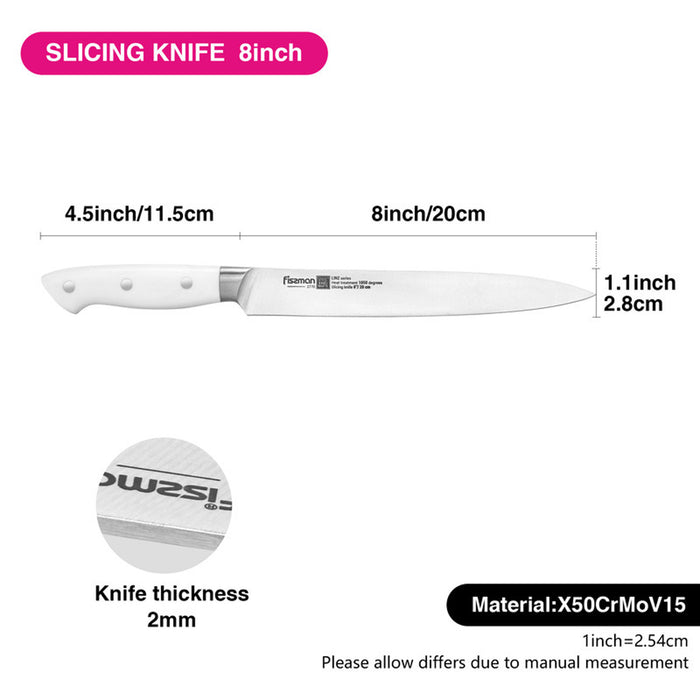 Fissman 8" Slicing knife LINZ (steel X50Cr15MoV)