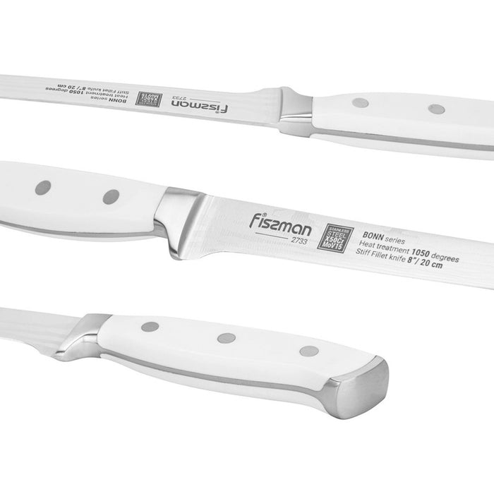 8'' Stiff Fillet Bonn Series, with Sharp Blade and Sturdy Non Slip Handle