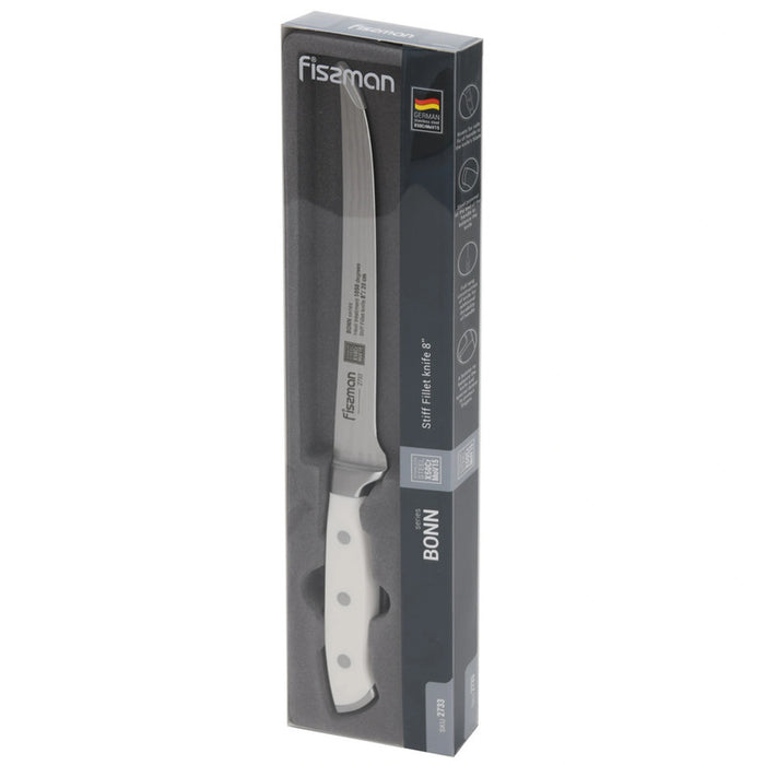 8'' Stiff Fillet Bonn Series, with Sharp Blade and Sturdy Non Slip Handle