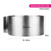 Adjustable Stainless steel Dessert Ring 16 to 30cm Fissman