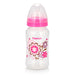 Baby Feeding, Plastic Food Grade Bottle Non Drip Silicone Nipple And No-Spill for Babies and Infants, Zero BPA, And Eco- Friendly 300ml (Pink) Fissman