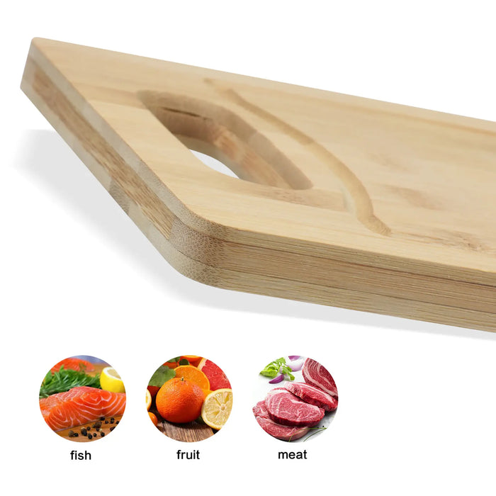 Fissman Bamboo Fiber Cutting Board Brown 38x27x1.4cm