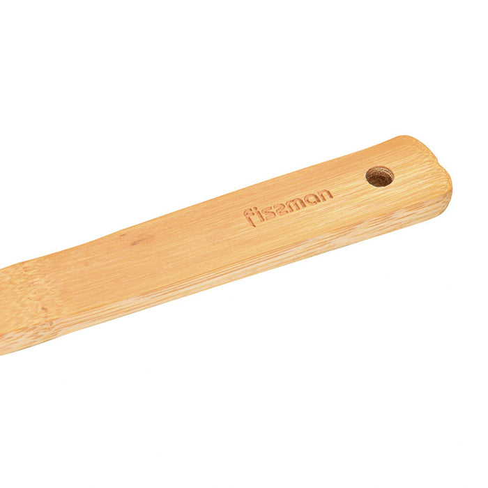 Fissman Bamboo Flat Turner - Heat Resistant Soft Grip Turner, Bamboo