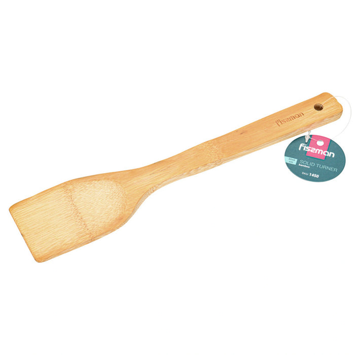 Fissman Bamboo Flat Turner - Heat Resistant Soft Grip Turner, Bamboo