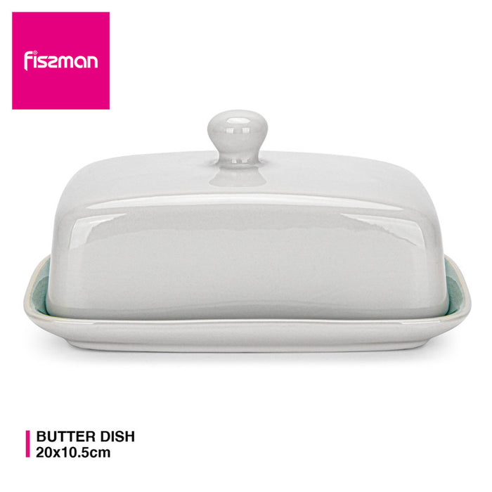 Fissman Butter Dish Celine Series 20cm Ceramic Azure