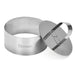 Cake Mold-Cake Ring, Stainless Steel 10cm Cake Mold with Pusher, Mousse and Pastry Baking Ring Mold Fissman