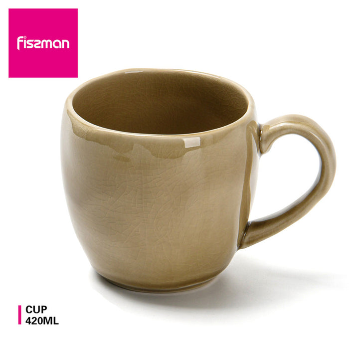 Fissman Ceramic Cup Brown 420ml