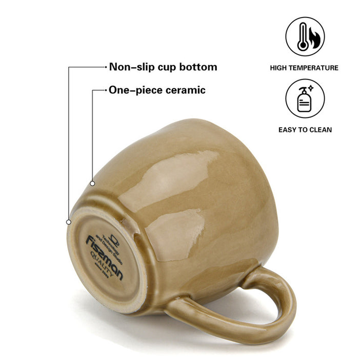 Fissman Ceramic Cup Brown 420ml