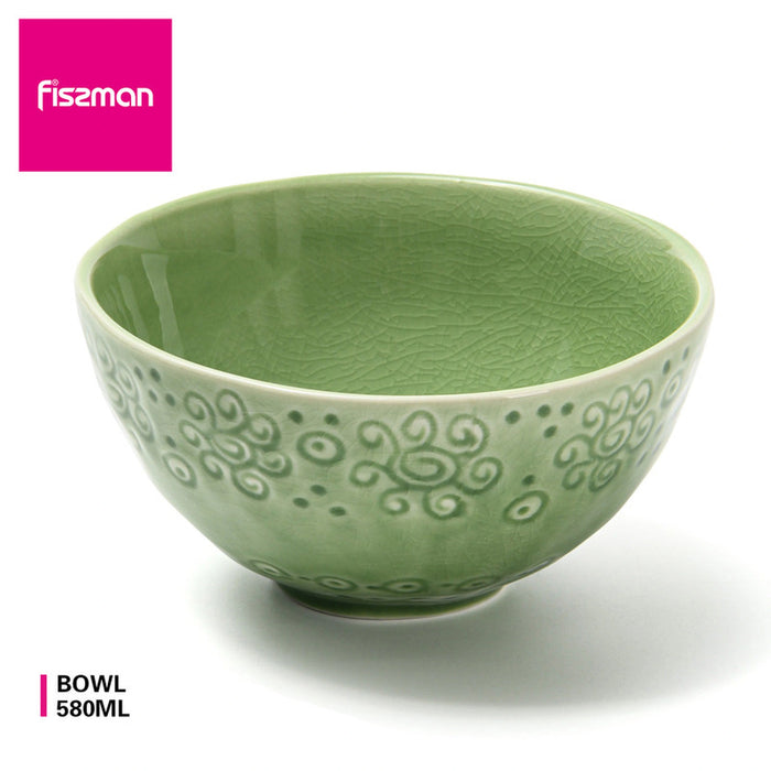 Fissman Ceramic Green Crackle 580ml