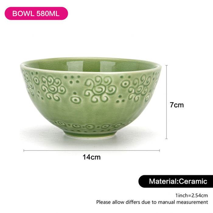 Fissman Ceramic Green Crackle 580ml