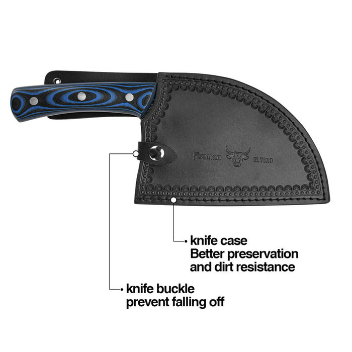 Cleaver Knife 7'' Japanese Knife with Sheath