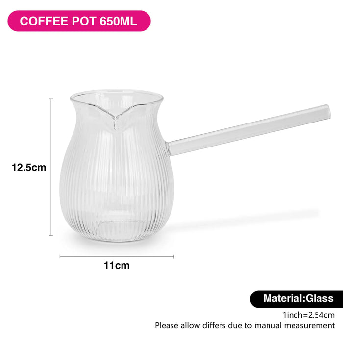 Fissman Coffee Pot 650ml Heat Resistant Glass