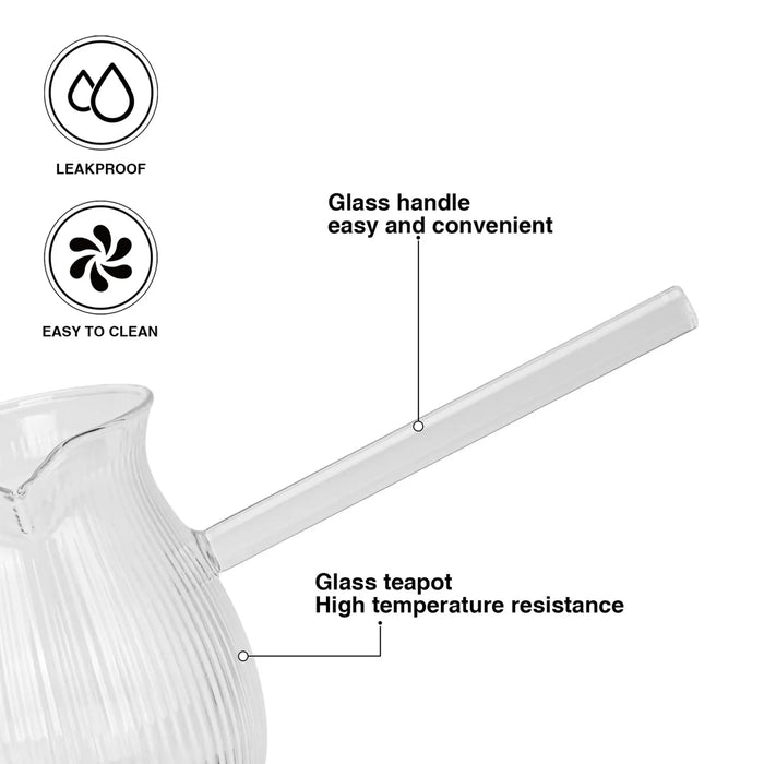 Fissman Coffee Pot 650ml Heat Resistant Glass