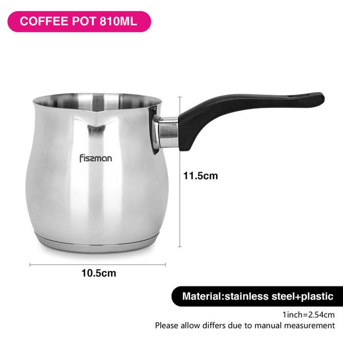 Fissman Coffee Pot 810 ml With Induction Bottom (Stainless Steel)