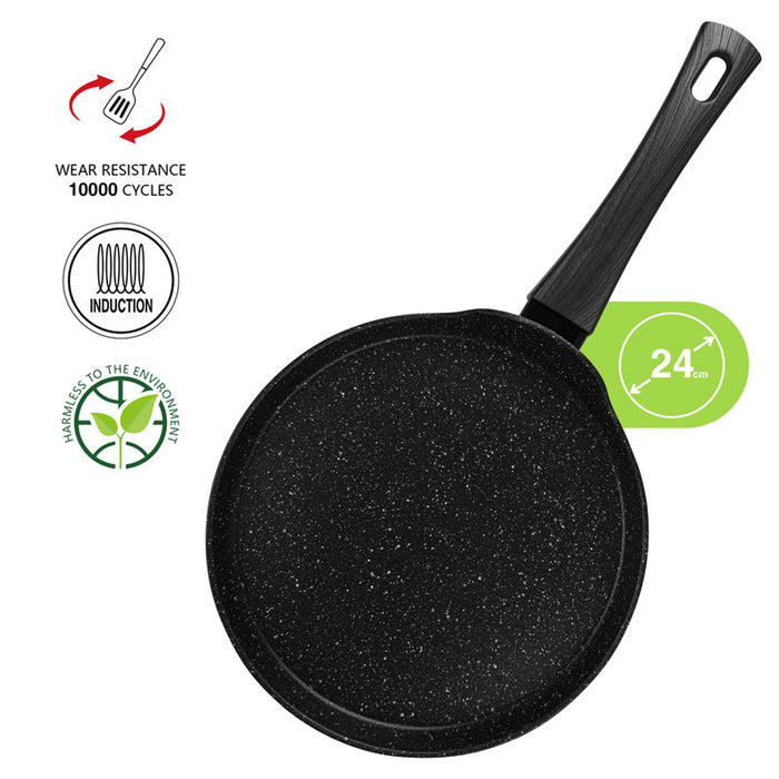 Fissman Crepe Pan Angela 24cm with Aluminum and Non- Stick Coating