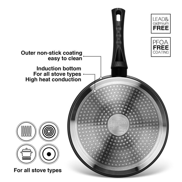 Fissman Crepe Pan Angela 24cm with Aluminum and Non- Stick Coating