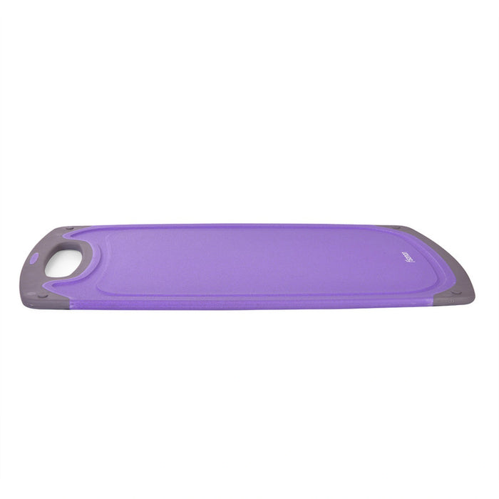 Cutting Board, Plastic Chopping Board with Juice Groove (40cm -Purple)