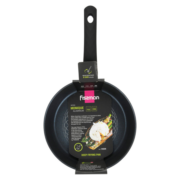 Fissman Deep Frying 24cm Pan Monique Series With Induction Bottom (Aluminium With Non-Stick Coating)