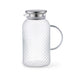 Embossed Glass Pitcher 1800mL with Stainless Steel Silicone Sealed Lid Fissman