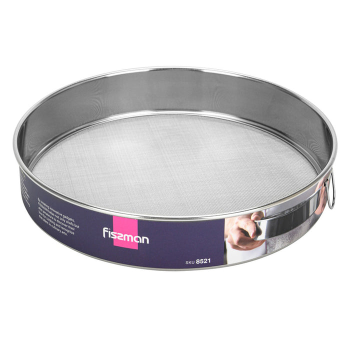 Fissman Flour Sifter 24cm, Strainer, Fine Mesh Seive Stainless Steel