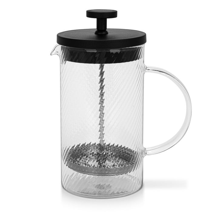 Fissman French Press Coffee Maker 350ml Borosilicate Glass Clear