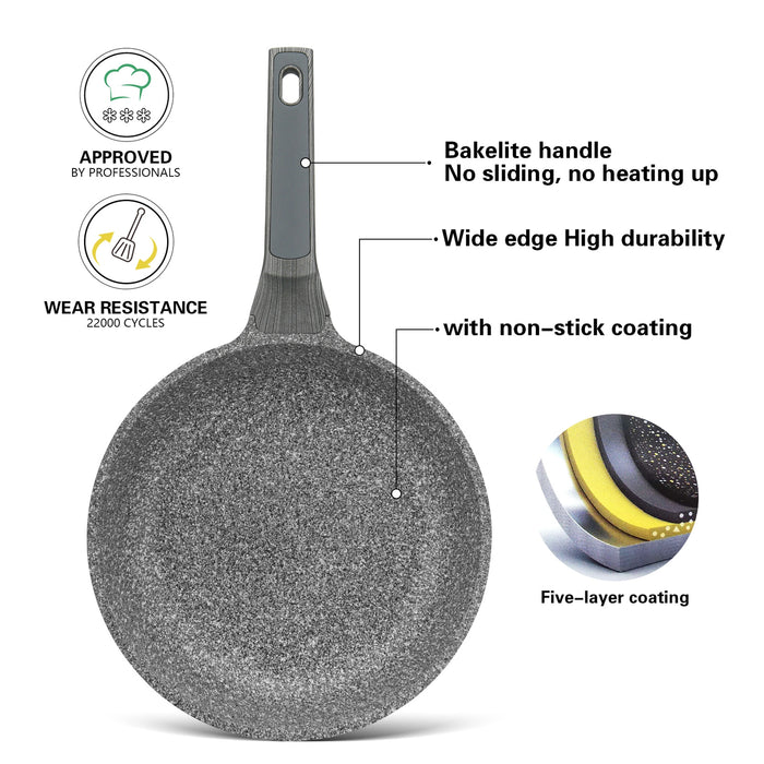 Fissman Frying Pan 20cm Aluminum With Induction Bottom And Non Stick Coating Prestige Series