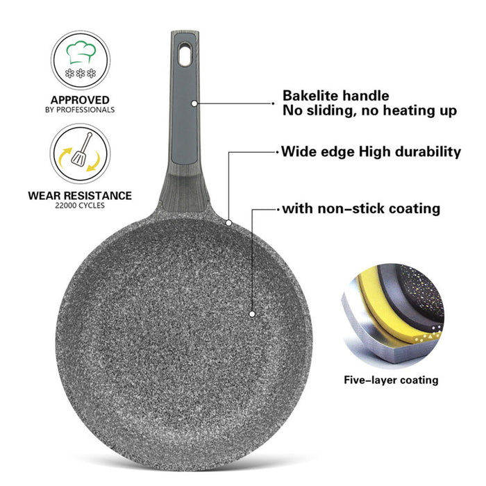 Fissman Frying Pan 26cm Aluminum With Induction Bottom And Non Stick Coating Prestige Series