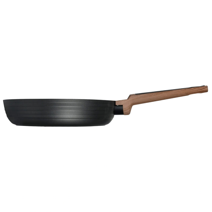 Fissman Frying Pan 26cm Diamond Series Series Aluminum With Induction Bottom And Professional Non Stick Coating Greblon C3+ Black 26x5.8cm