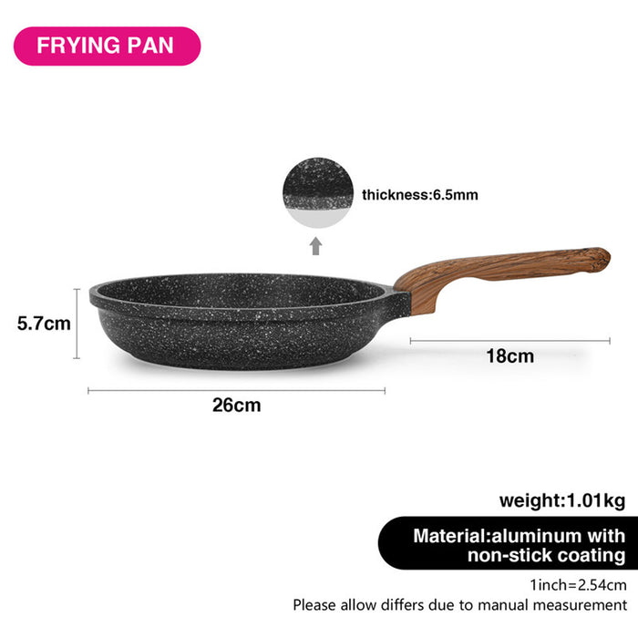 Fissman Frying Pan 26cm Space Stone Series Aluminum With Induction Bottom And Professional Non Stick Coating