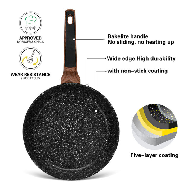 Fissman Frying Pan 28cm Diamond Series with Aliuminum and Non- Stick Coating and Induction Bottom