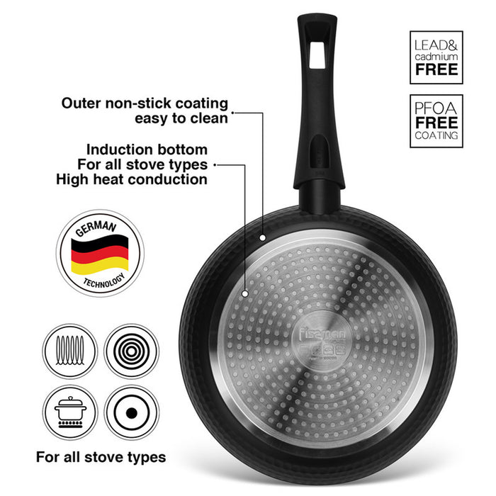 Fissman Frying Pan Favorite 26cm with Aluminum and Non- Stick Coating