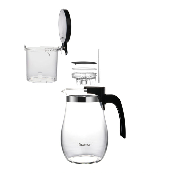Fissman Glass Tea Pot with Filter 900 ml, Gunfu Series