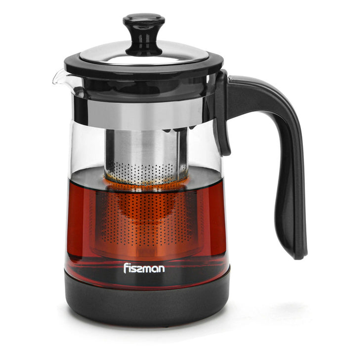 Fissman Glass Tea Pot with Filter, Glass Tea Pot Infuse(950ml)