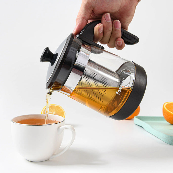 Fissman Glass Tea Pot with Filter, Glass Tea Pot Infuse(950ml)