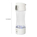 Hydrogen Water Bottle Generator 320ml Rechargeable With USB Ionizer Hydrogen Shaker, Rapidly Generate 1000-1200ppb Health Drinkware & Water Cup For Home & Travel Use (WHITE) Fissman