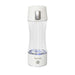 Hydrogen Water Bottle Generator 320ml Rechargeable With USB Ionizer Hydrogen Shaker, Rapidly Generate 1000-1200ppb Health Drinkware & Water Cup For Home & Travel Use (WHITE) Fissman
