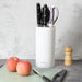 Kitchen Knife And Utensil stand For Knife, Scissors Or Kitchen Sharp Tools Plastic With Convenience And Aesthetics In Interior Design (White) Fissman