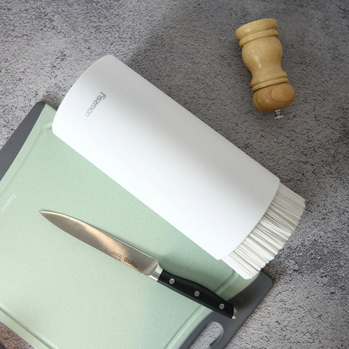 Kitchen Knife And Utensil stand For Knife, Scissors Or Kitchen Sharp Tools Plastic With Convenience And Aesthetics In Interior Design (White) Fissman