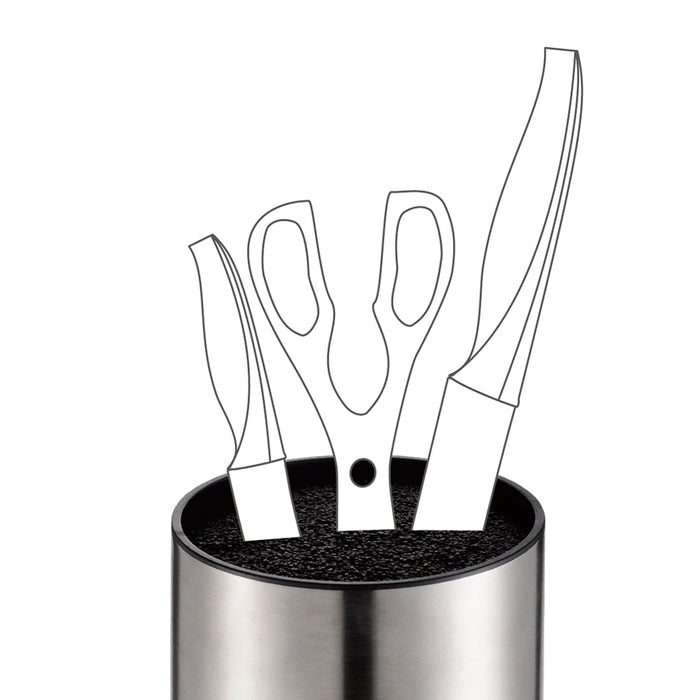 Fissman Kitchen Knife Organizer 11x11x22 cm (Stainless Steel)