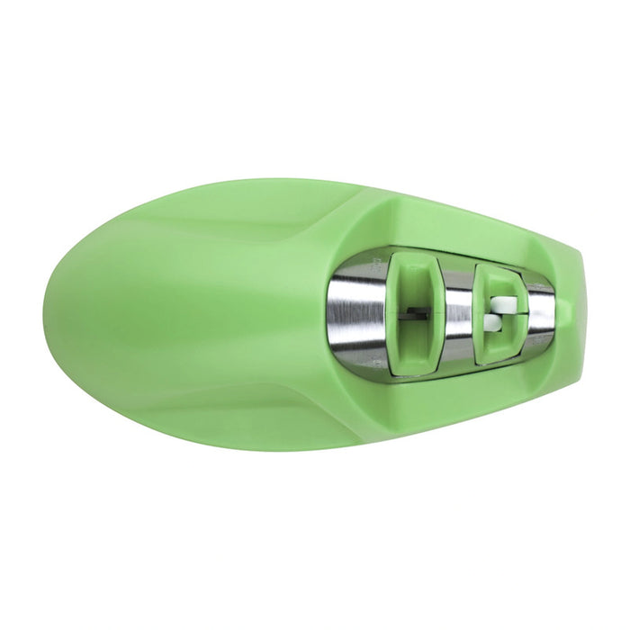 Fissman Knife Sharpener, Two-Step Sharpening, Carbide And Ceramic Stone (Green)