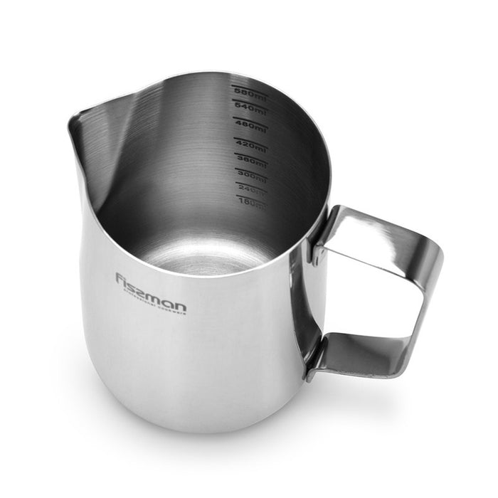 Fissman Milk Frothing Pitcher 600ml Stainless Steel