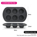 Muffin Pan 6-Piece Cupcake Baking Pan, Carbon Steel Non Stick Fissman