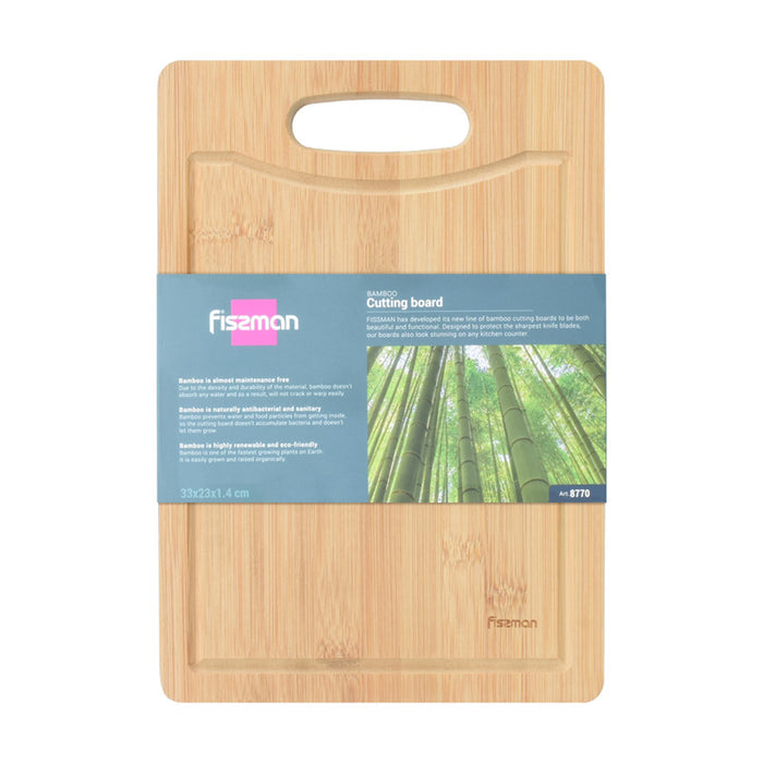 Fissman Multi-Purpose Cutting Board Brown 33x23x1.4cm